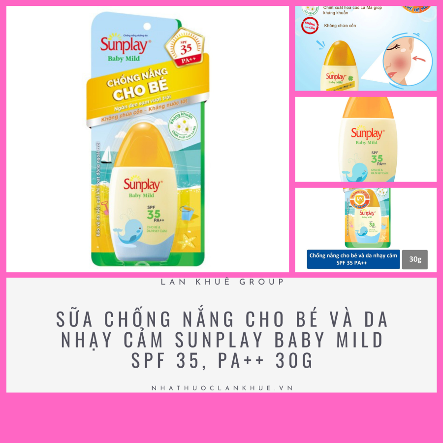 KEM CHỐNG NẮNG SUNPLAY BABY & DA NHẠY CẢM SPF 35+ 30G