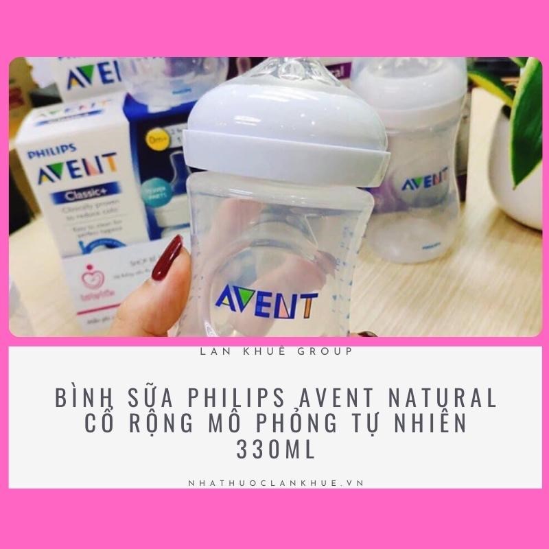 BÌNH SỮA PHILIPS AVENT NATURAL CỔ RỘNG MÔ PHỎNG TỰ NHIÊN 330ML