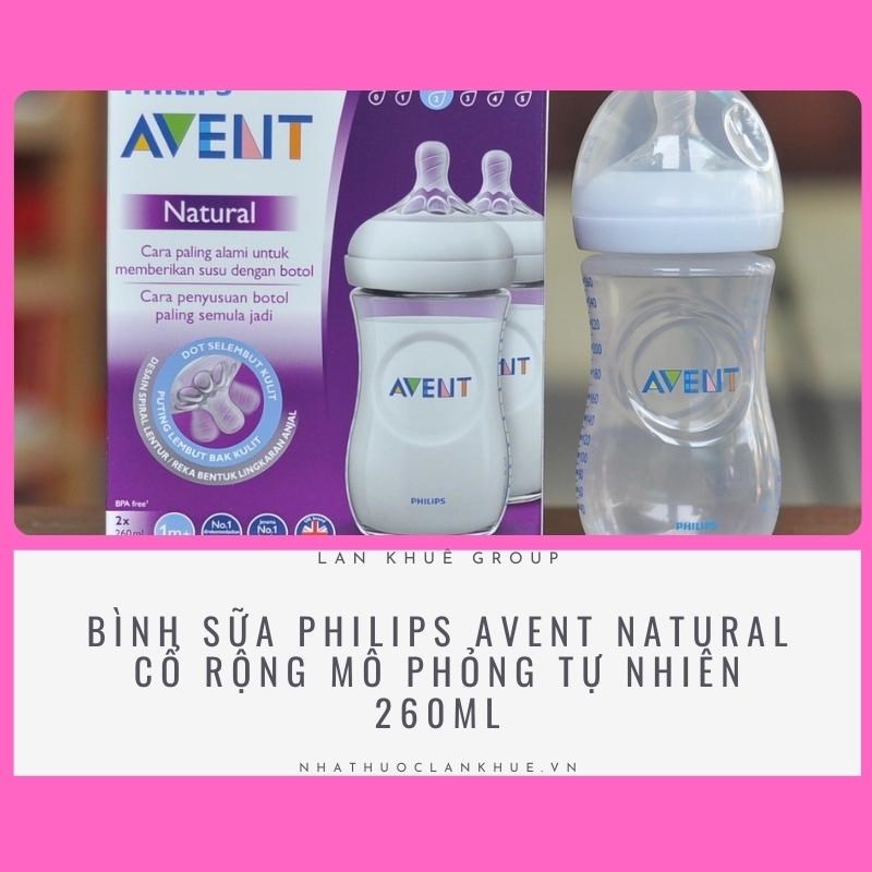 BÌNH SỮA PHILIPS AVENT NATURAL CỔ RỘNG MÔ PHỎNG TỰ NHIÊN 260ML