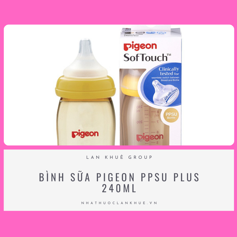 BÌNH SỮA PIGEON PPSU PLUS 240ML