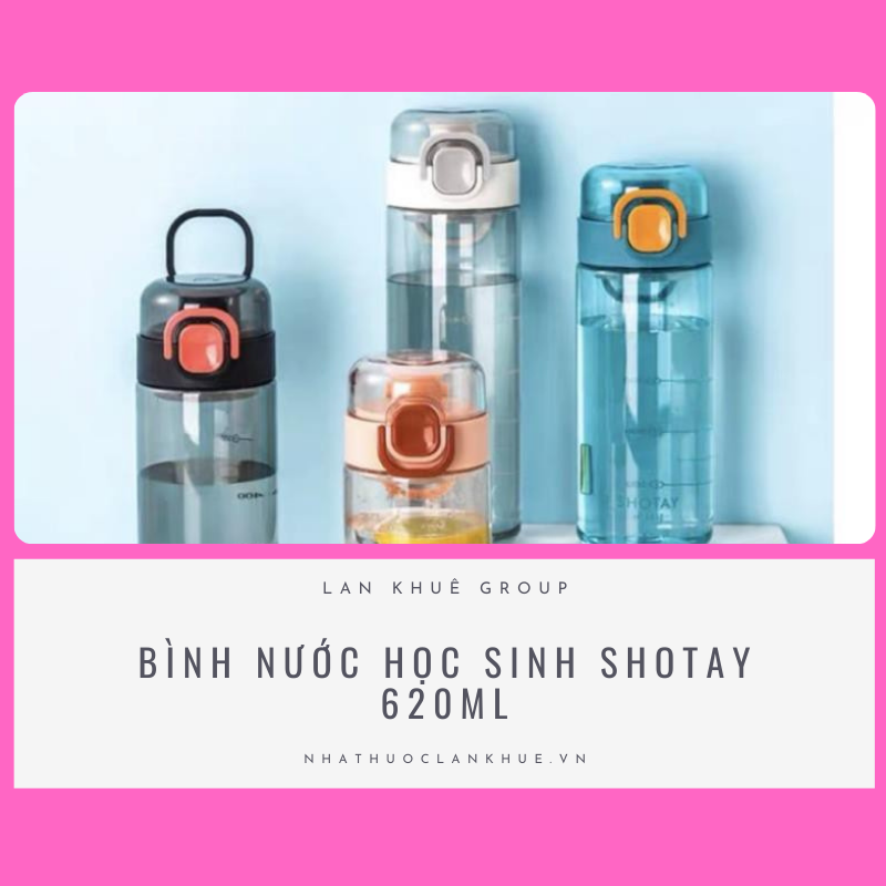 BÌNH NƯỚC HỌC SINH SHOTAY 620ML