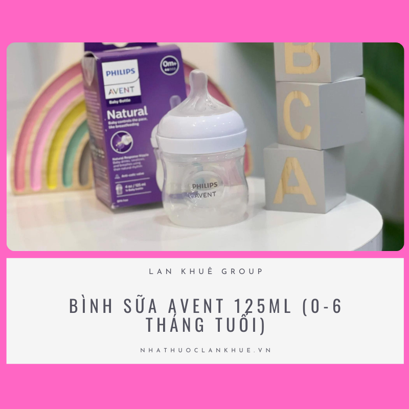 BÌNH SỮA AVENT 125ML (0-6 THÁNG TUỔI)