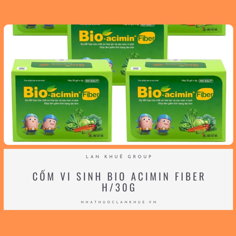 CỐM VI SINH BIO ACIMIN FIBER H/30G