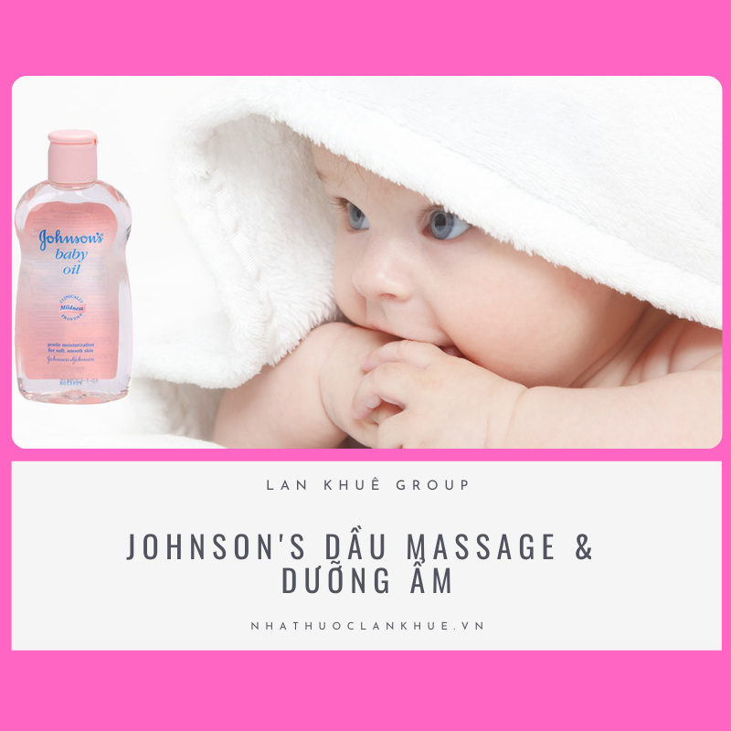 JOHNSON'S DẦU MASSAGE & DƯỠNG ẨM 125ML