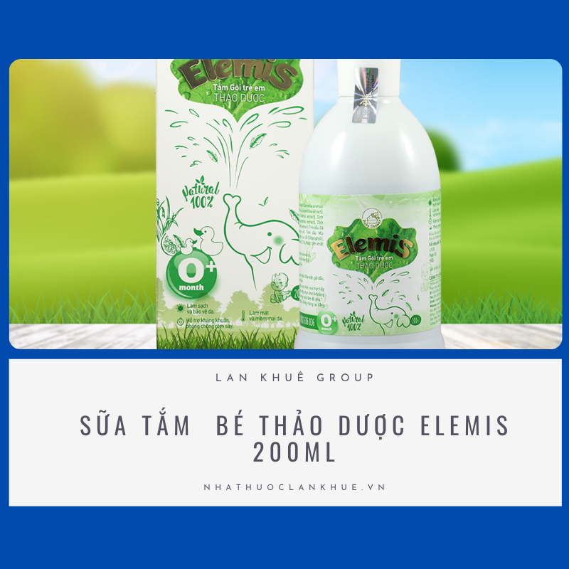 SỮA TẮM  BÉ THẢO DƯỢC ELEMIS 200ML