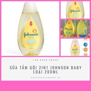 TẮM GỘI JOHNSON BABY 2 IN 1 200ML