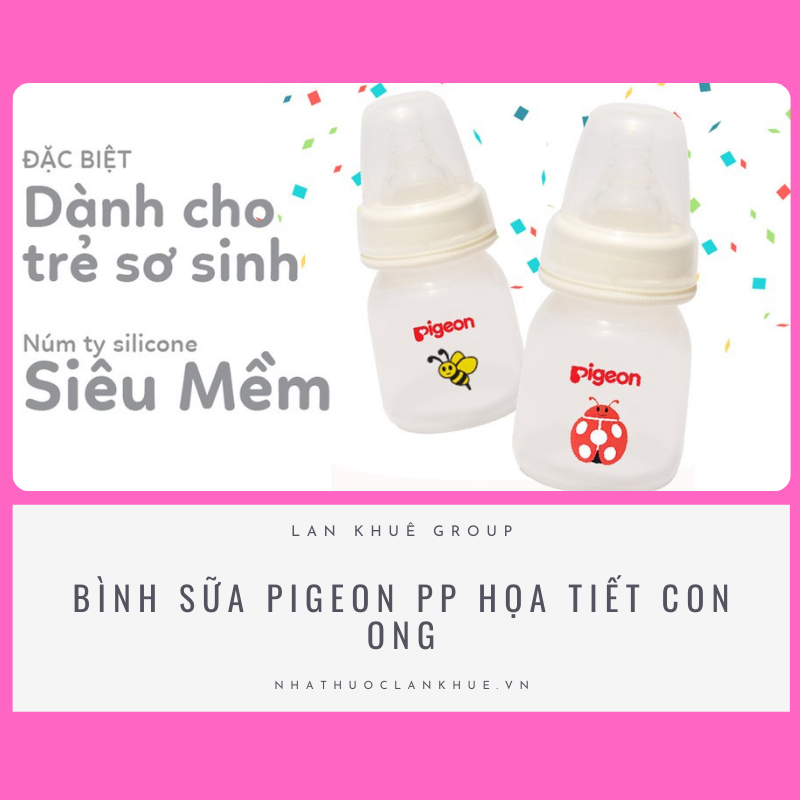 BÌNH SỮA PIGEON PP HỌA TIẾT CON ONG