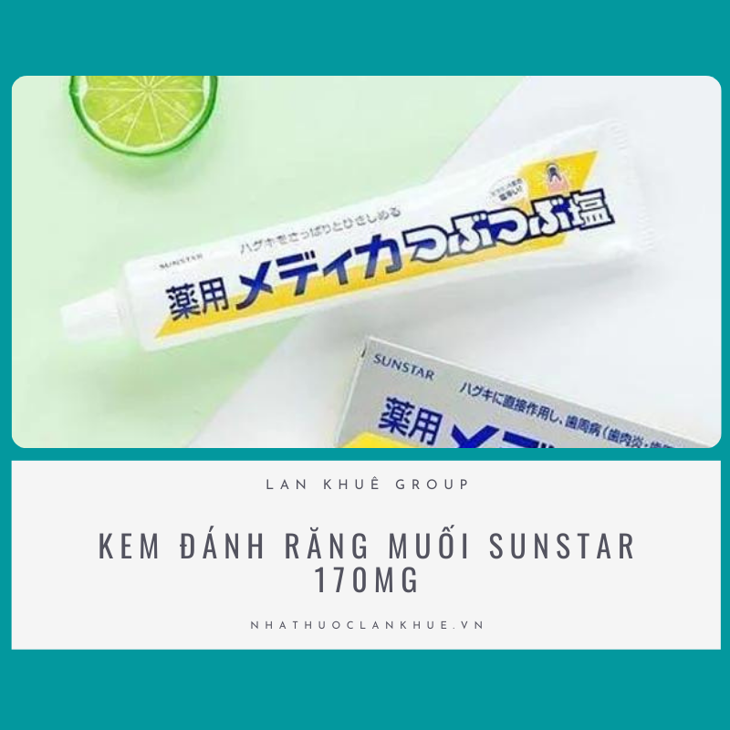 KEM ĐÁNH RĂNG MUỐI SUNSTAR 170MG