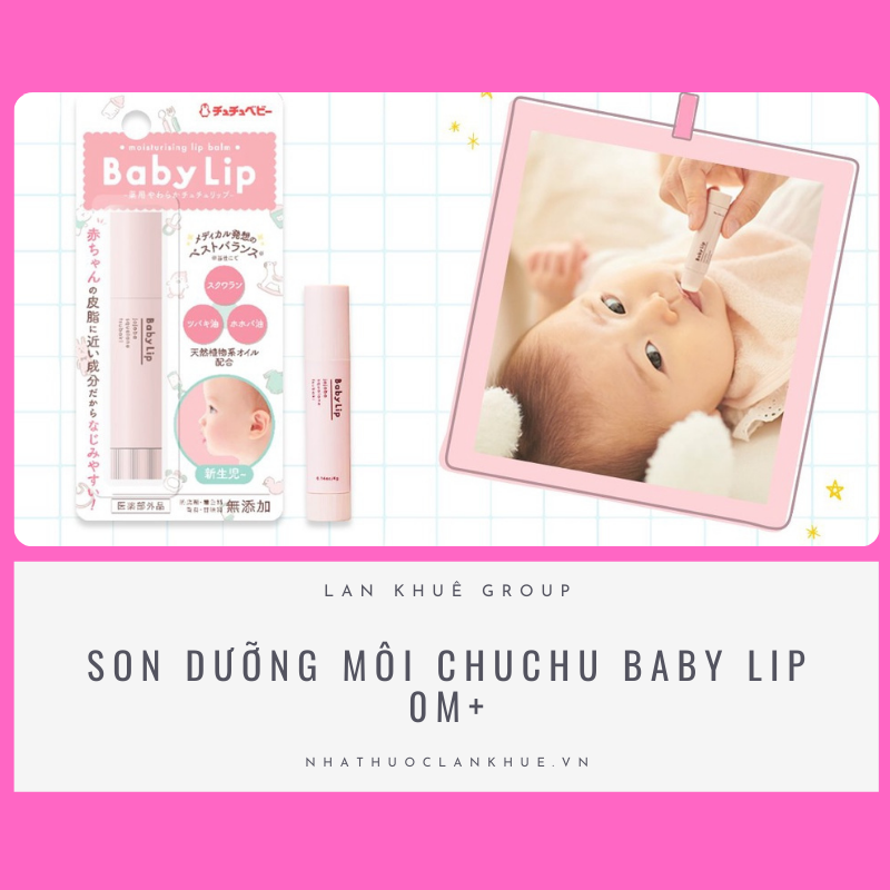SON DƯỠNG MÔI CHUCHU BABY LIP 0M+