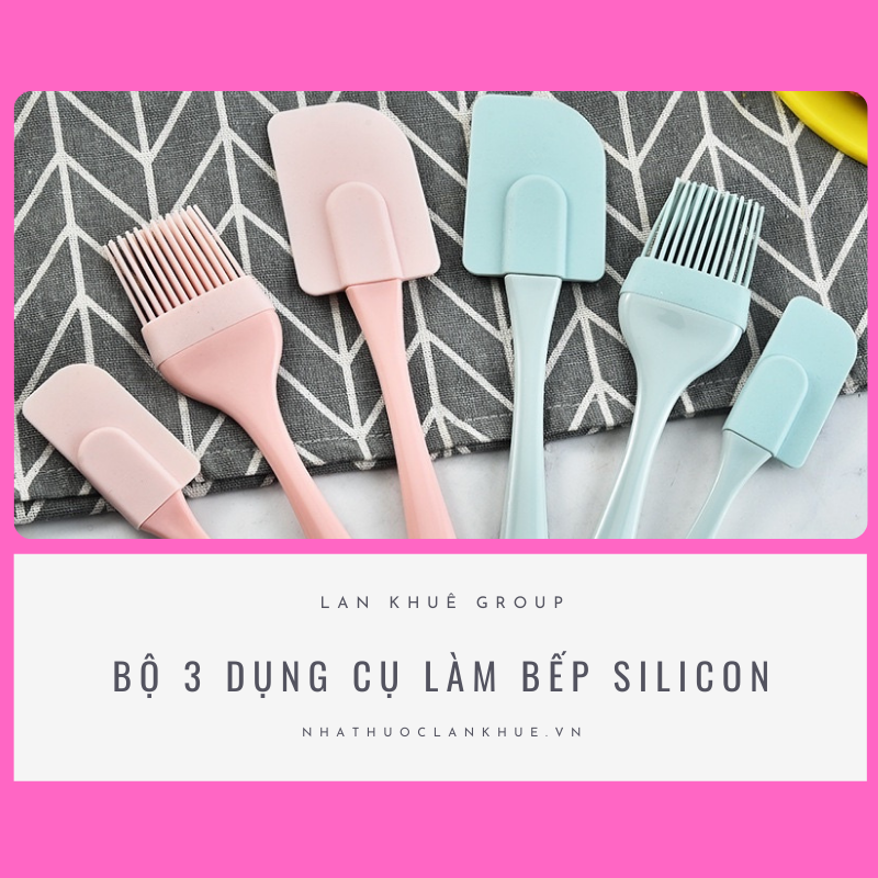 BỘ 3 DỤNG CỤ LÀM BẾP SILICON