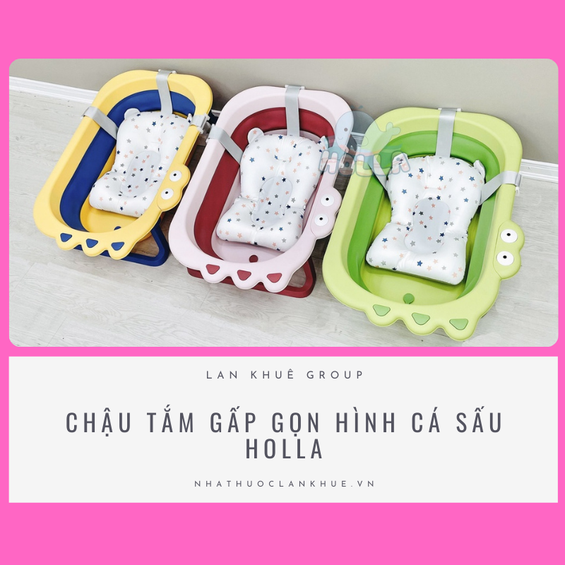 CHẬU TẮM GẤP GỌN HÌNH CÁ SẤU HOLLA