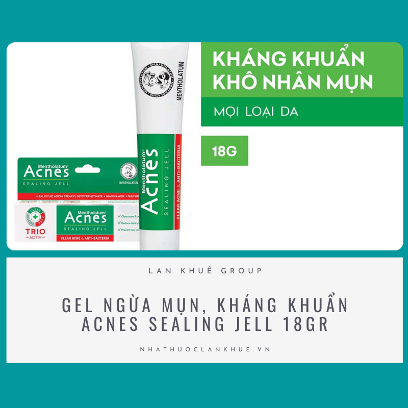 GEL NGỪA MỤN, KHÁNG KHUẨN ACNES SEALING JELL 18GR