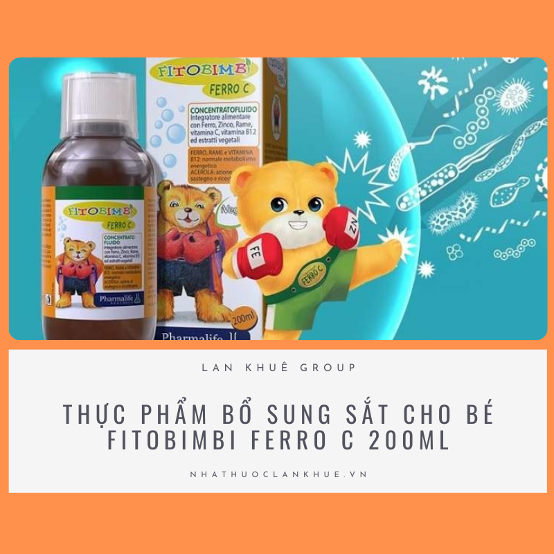 THỰC PHẨM BỔ SUNG SẮT CHO BÉ FITOBIMBI FERRO C 200ML