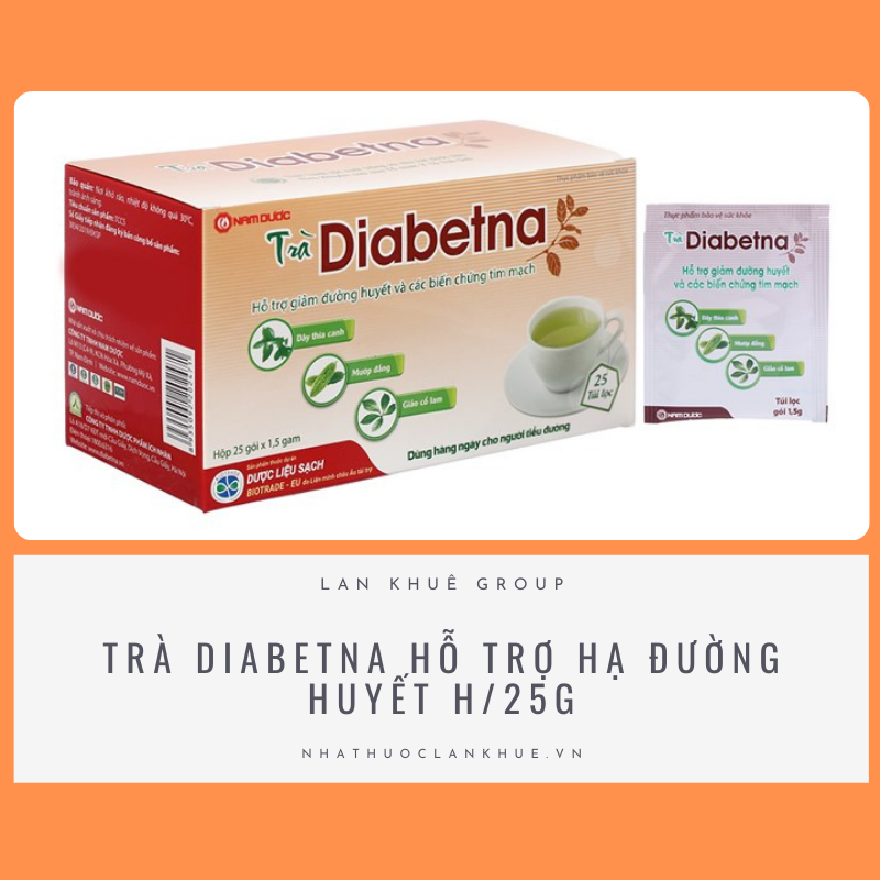 TRÀ DIABETNA HỖ TRỢ HẠ ĐƯỜNG HUYẾT H/25G