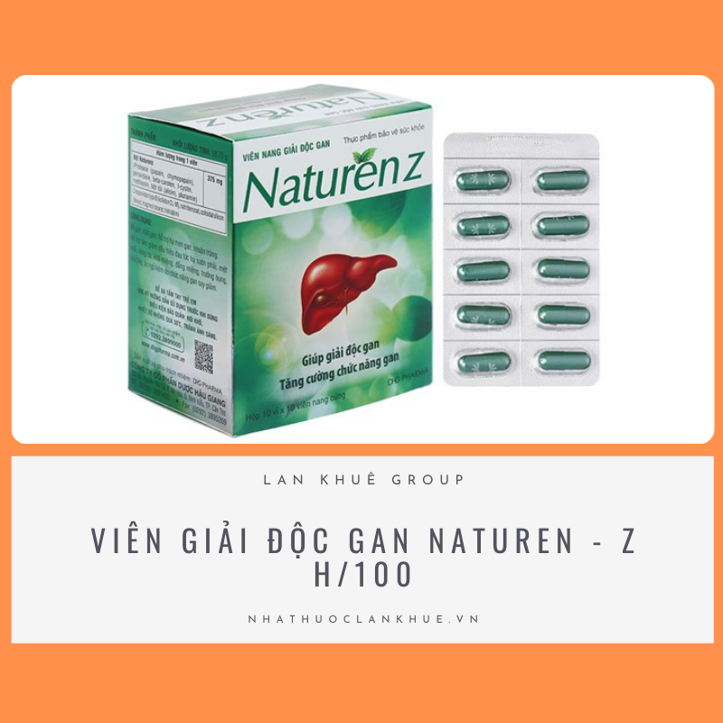 VIÊN GIẢI ĐỘC GAN NATUREN - Z H/100