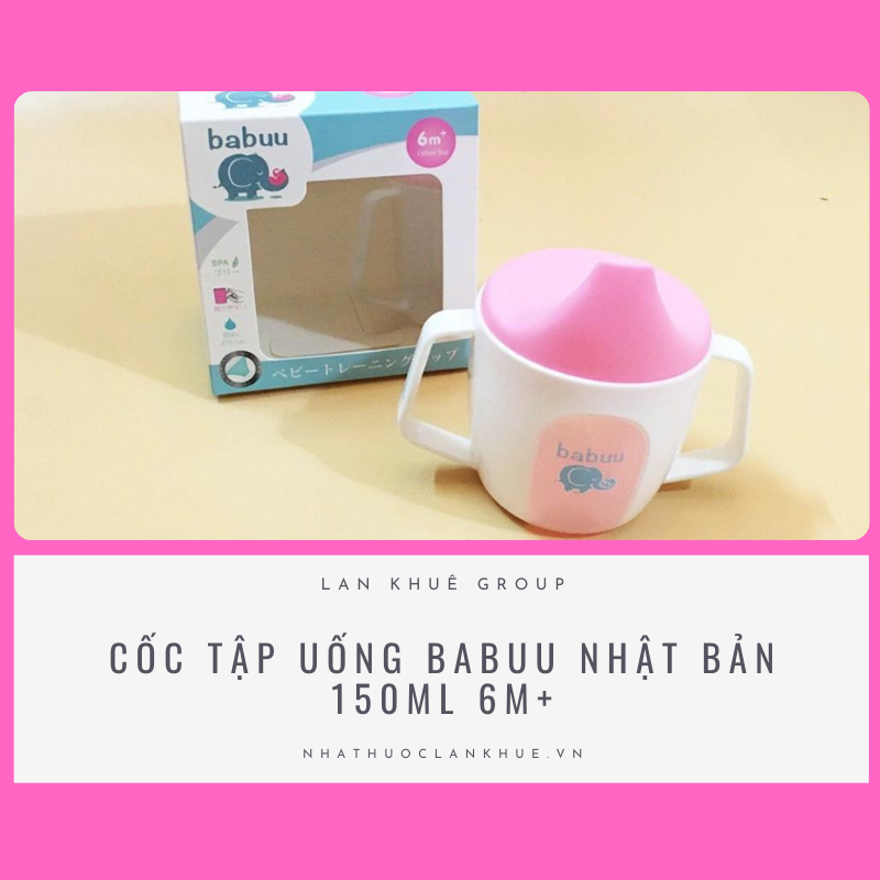 CỐC TẬP UỐNG BABUU NHẬT BẢN 150ML 6M+