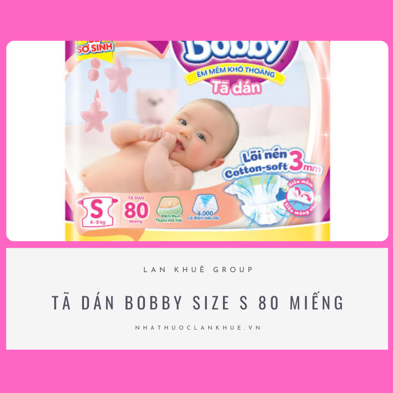 TÃ DÁN BOBBY SIZE S 80 MIẾNG