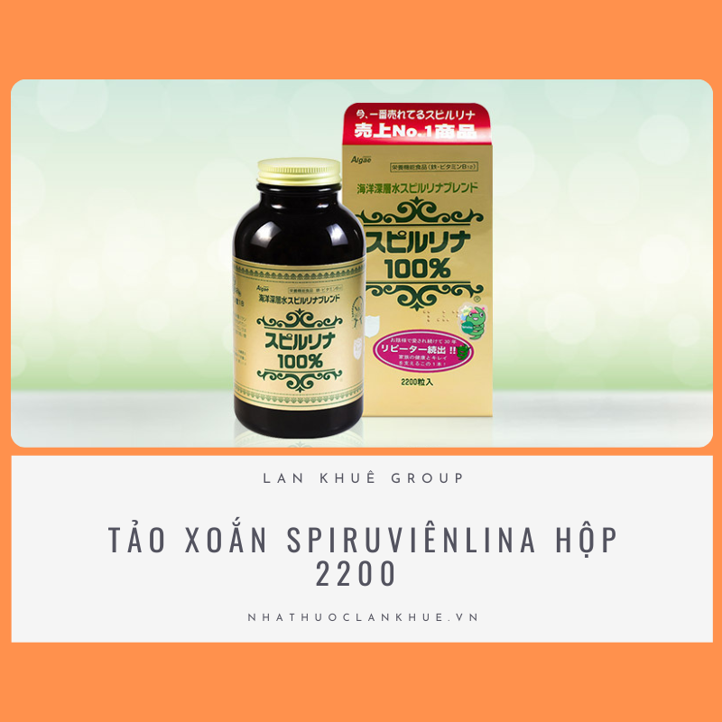 TẢO XOẮN SPIRUVIÊNLINA HỘP 2200 