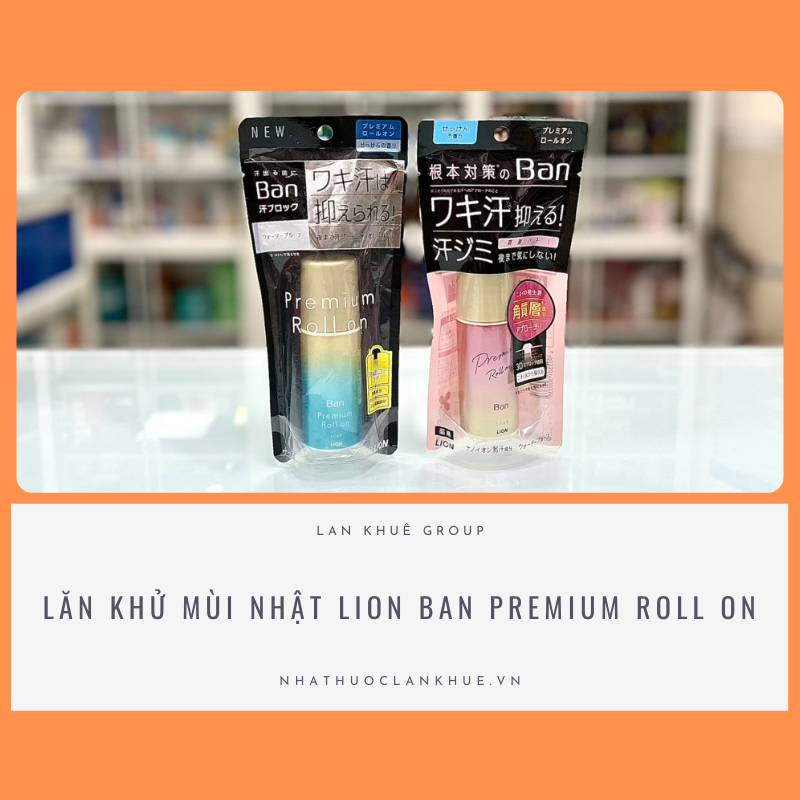 LĂN KHỬ MÙI NHẬT LION BAN PREMIUM ROLL ON 40ML