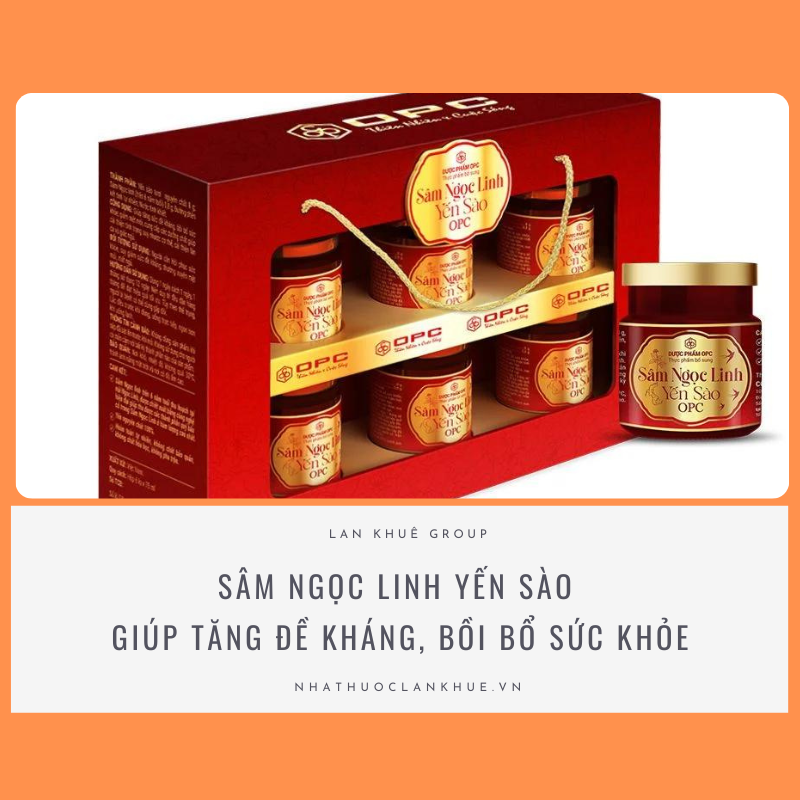 SÂM NGỌC LINH YẾN SÀO OPC  (HỘP 6 LỌ X 75ML)